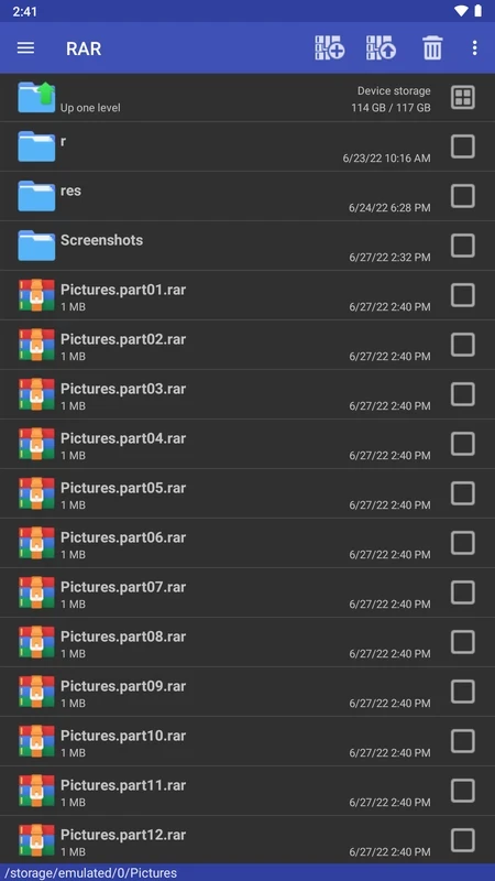 RAR — Screenshot 2