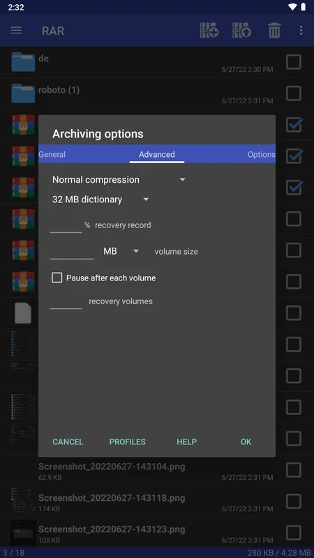 RAR — Screenshot 3