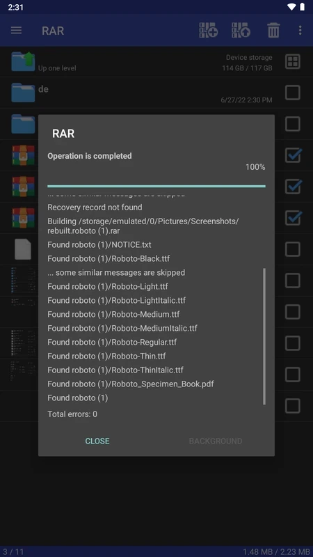 RAR — Screenshot 4